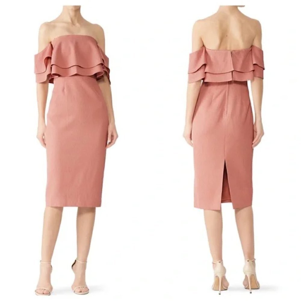 KEEPSAKE The Label Dress Size M No Reason Ruffle Off The Shoulder NWT - Picture 5 of 16
